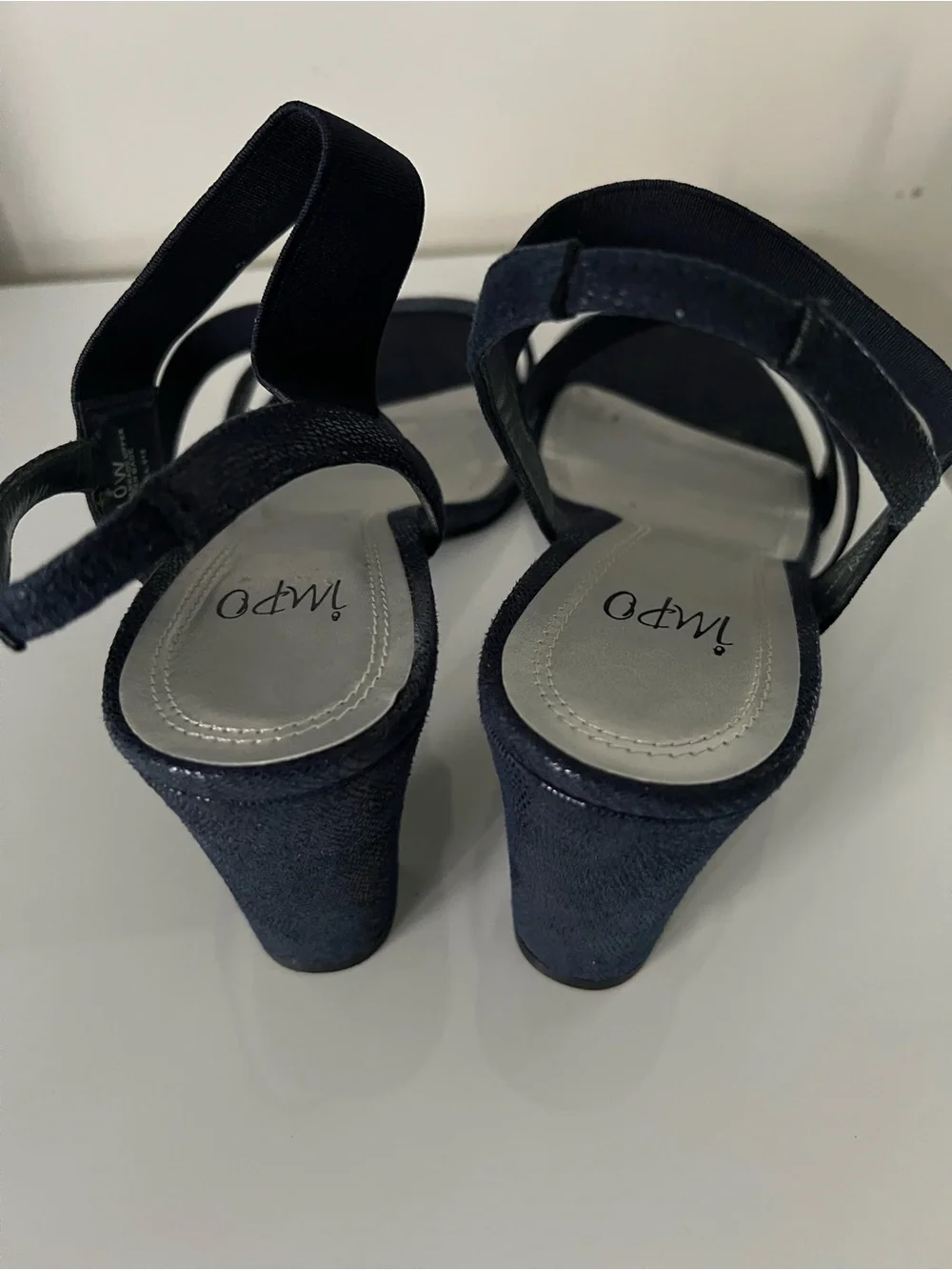 Impo Navy Strappy Slingback Sandals - Picture 3 of 4